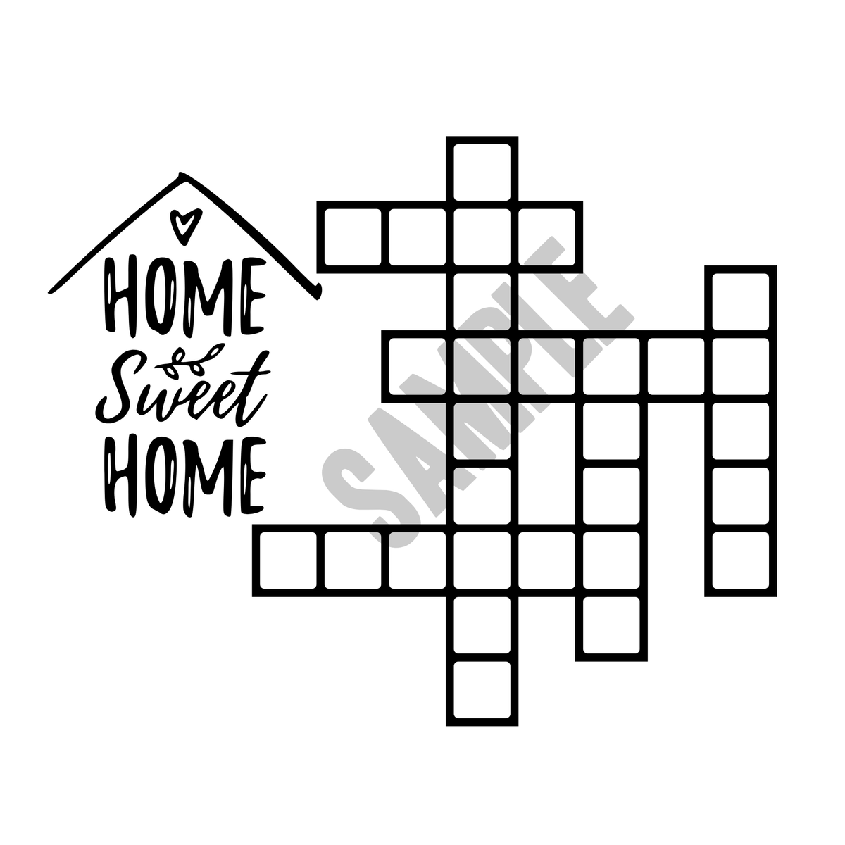 Crossword Names Plaques