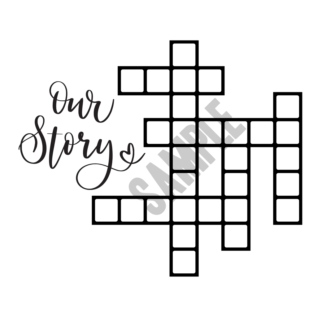 Crossword Names Plaques