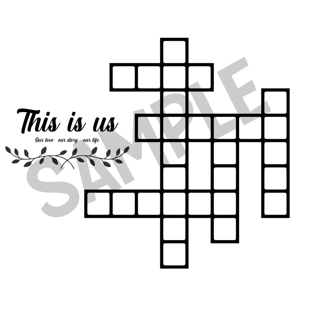 Crossword Names Plaques