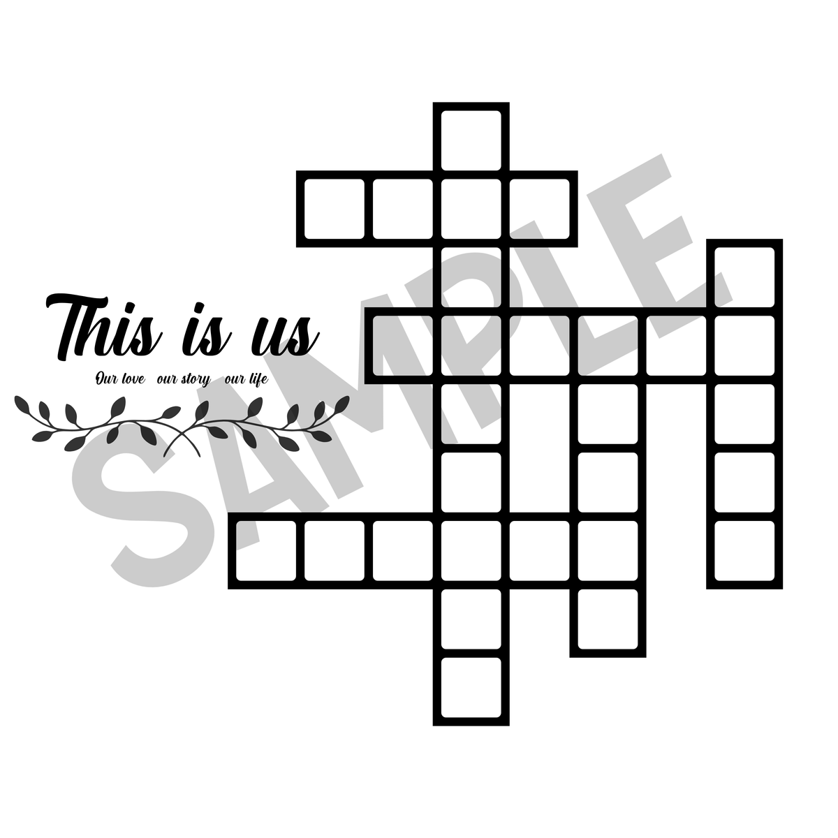 Crossword Names Plaques