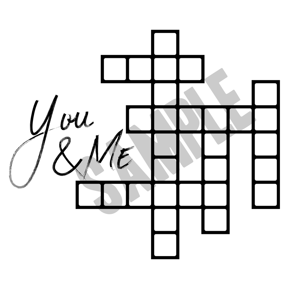 Crossword Names Plaques