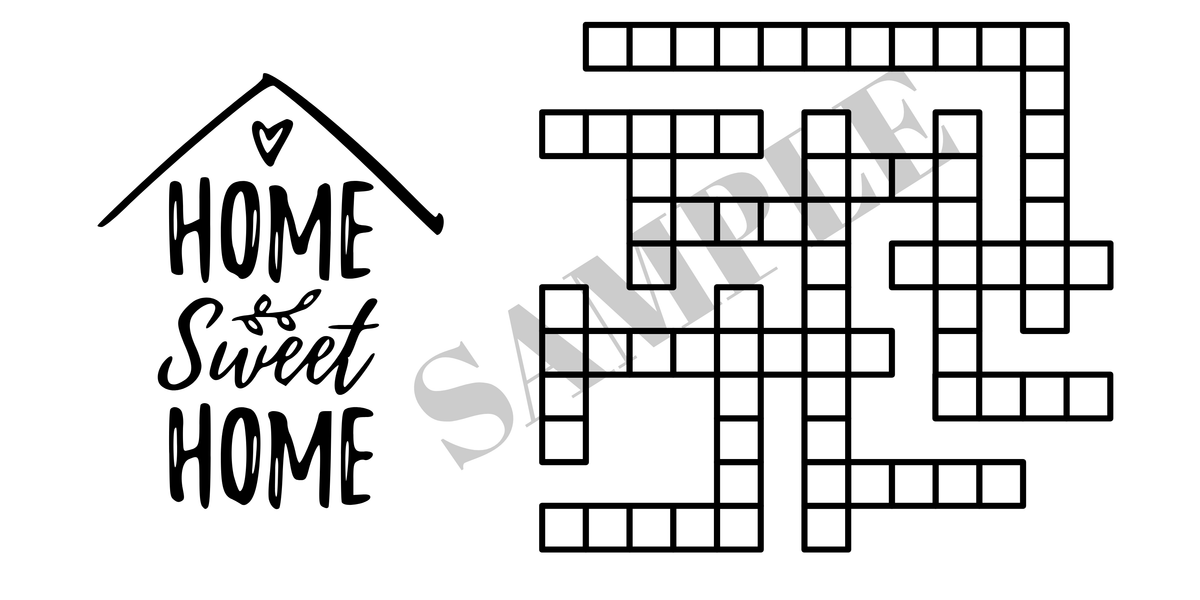 Crossword Names Plaques
