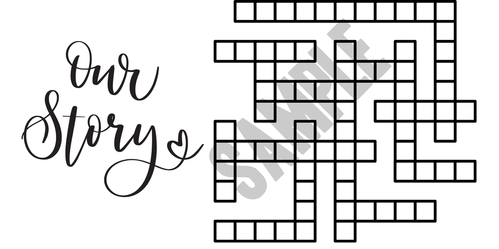 Crossword Names Plaques