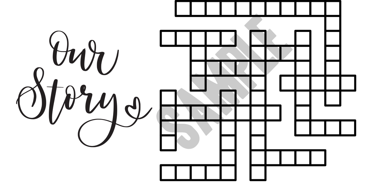 Crossword Names Plaques