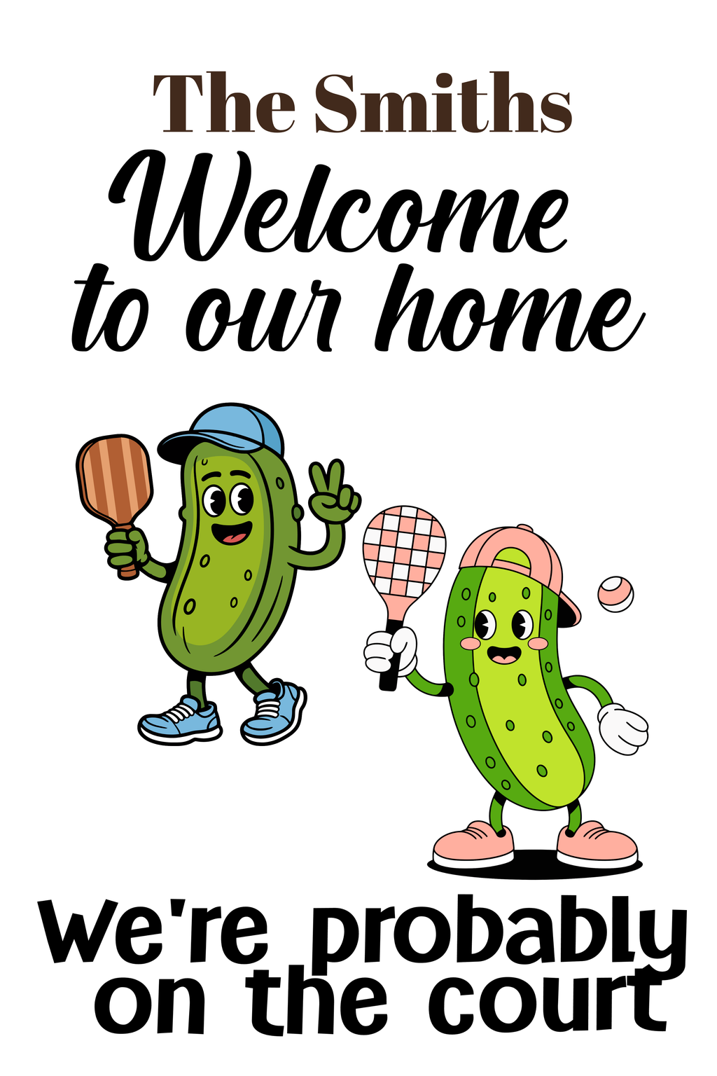 Personalized Pickleball Garden Flag