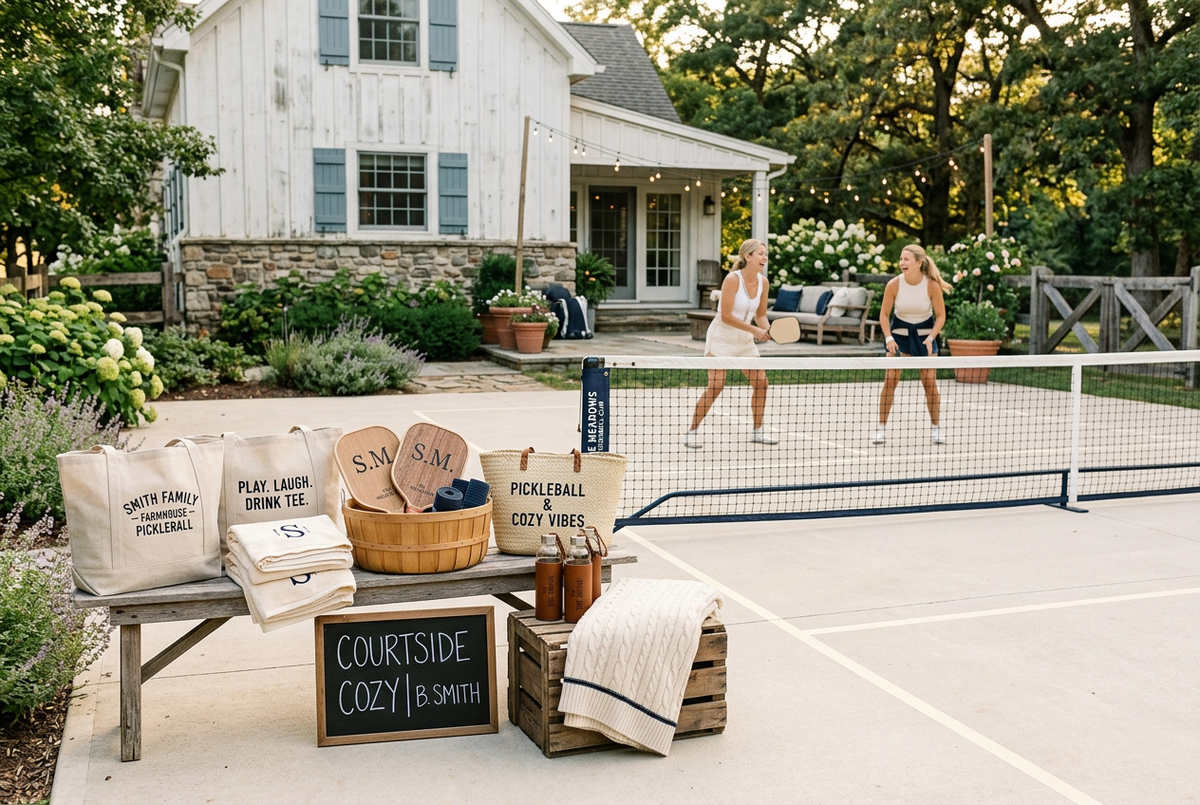 Farmhouse court setting